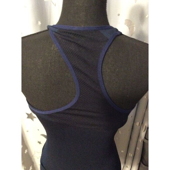 Victoria's Secret PINK Seamless RacerBack Tank Top Medium M Blues - Picture 4 of 5